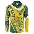 Australia Custom Indigenous Button Sweatshirt WC2026 Socceroos Aboriginal Arts - Aussie Hoodie