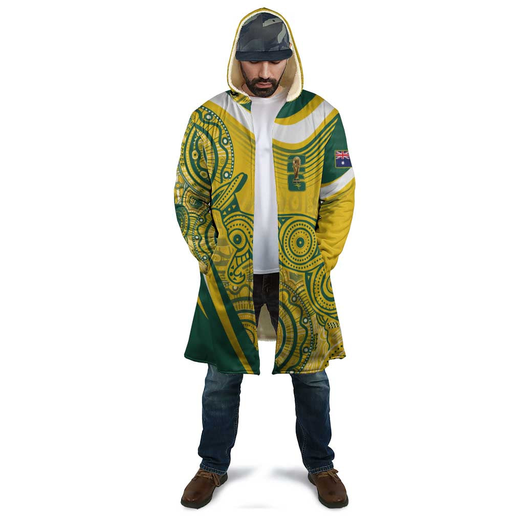 Australia Custom Indigenous Cloak WC2026 Socceroos Aboriginal Arts - Aussie Hoodie
