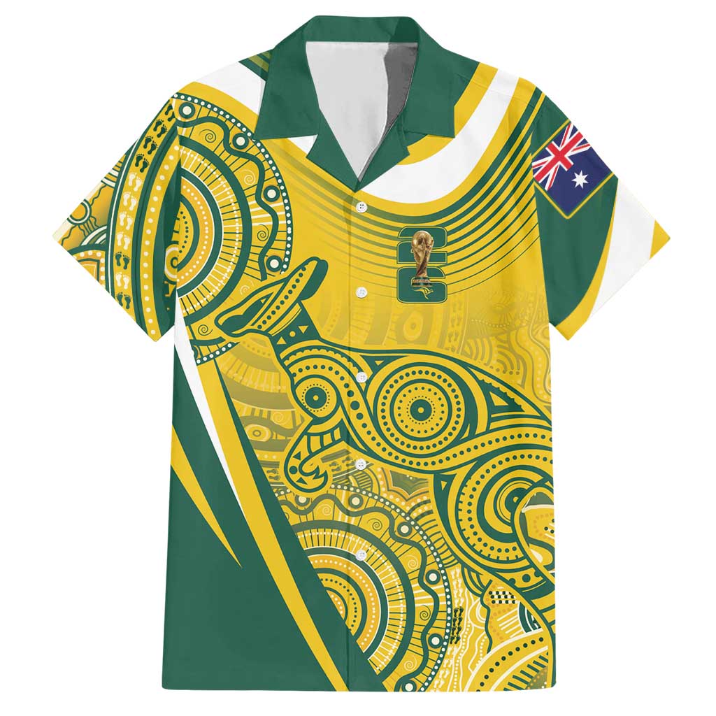 Australia Custom Indigenous Hawaiian Shirt WC2026 Socceroos Aboriginal Arts - Aussie Hoodie