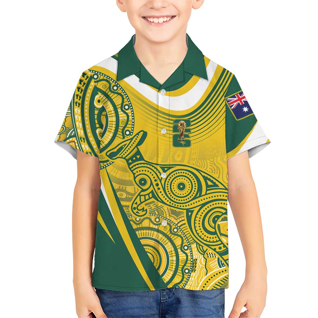 Australia Custom Indigenous Hawaiian Shirt WC2026 Socceroos Aboriginal Arts - Aussie Hoodie
