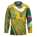 Australia Custom Indigenous Hockey Jersey WC2026 Socceroos Aboriginal Arts - Aussie Hoodie