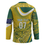 Australia Custom Indigenous Hockey Jersey WC2026 Socceroos Aboriginal Arts - Aussie Hoodie