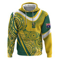 Australia Custom Indigenous Hoodie WC2026 Socceroos Aboriginal Arts - Aussie Hoodie