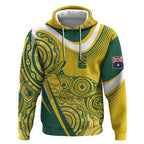 Australia Custom Indigenous Hoodie WC2026 Socceroos Aboriginal Arts - Aussie Hoodie