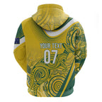 Australia Custom Indigenous Hoodie WC2026 Socceroos Aboriginal Arts - Aussie Hoodie