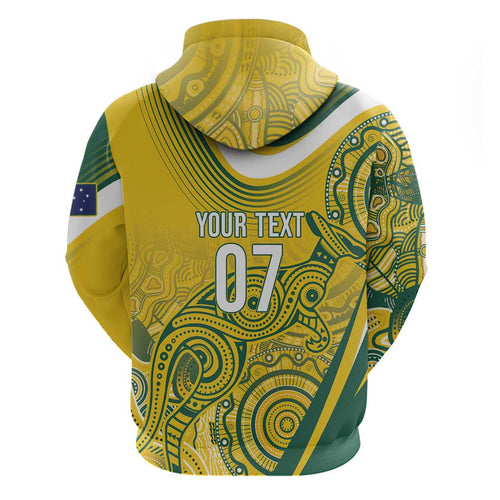 Australia Custom Indigenous Hoodie WC2026 Socceroos Aboriginal Arts - Aussie Hoodie