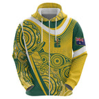 Australia Custom Indigenous Hoodie WC2026 Socceroos Aboriginal Arts - Aussie Hoodie