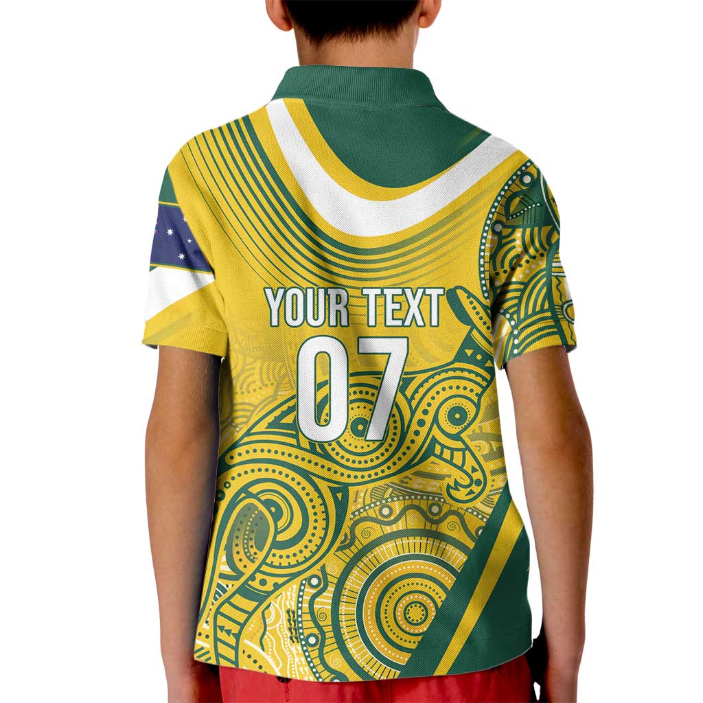 Australia Custom Indigenous Kid Polo Shirt WC2026 Socceroos Aboriginal Arts - Aussie Hoodie
