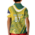 Australia Custom Indigenous Kid Polo Shirt WC2026 Socceroos Aboriginal Arts - Aussie Hoodie