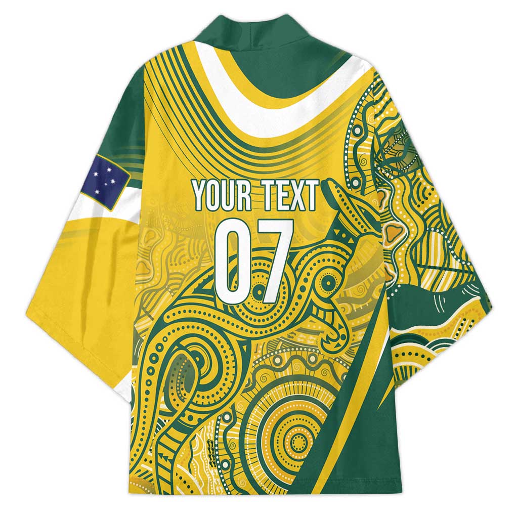 Australia Custom Indigenous Kimono WC2026 Socceroos Aboriginal Arts - Aussie Hoodie