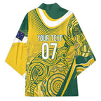 Australia Custom Indigenous Kimono WC2026 Socceroos Aboriginal Arts - Aussie Hoodie