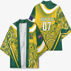 Australia Custom Indigenous Kimono WC2026 Socceroos Aboriginal Arts - Aussie Hoodie
