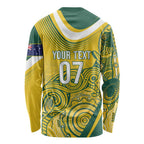 Australia Custom Indigenous Long Sleeve Shirt WC2026 Socceroos Aboriginal Arts - Aussie Hoodie
