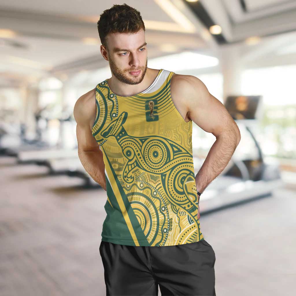 Australia Custom Indigenous Men Tank Top WC2026 Socceroos Aboriginal Arts - Aussie Hoodie