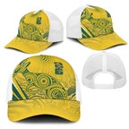 Australia Custom Indigenous Mesh Trucker Cap WC2026 Socceroos Aboriginal Arts - Aussie Hoodie