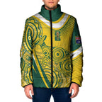Australia Custom Indigenous Padded Jacket WC2026 Socceroos Aboriginal Arts - Aussie Hoodie