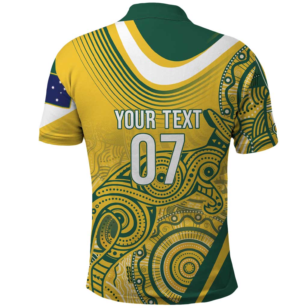 Australia Custom Indigenous Polo Shirt WC2026 Socceroos Aboriginal Arts - Aussie Hoodie