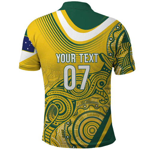 Australia Custom Indigenous Polo Shirt WC2026 Socceroos Aboriginal Arts - Aussie Hoodie