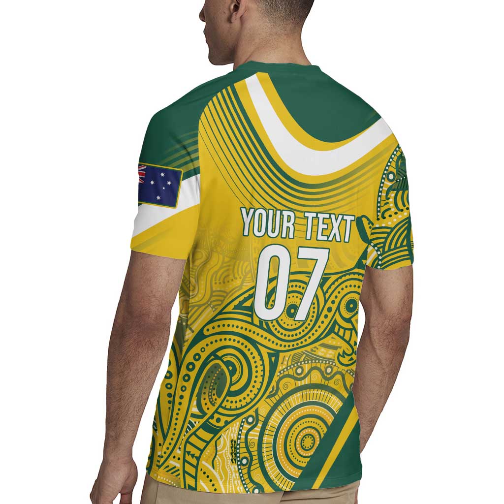 Australia Custom Indigenous Rugby Jersey WC2026 Socceroos Aboriginal Arts - Aussie Hoodie