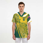 Australia Custom Indigenous Scrub Top WC2026 Socceroos Aboriginal Arts - Aussie Hoodie