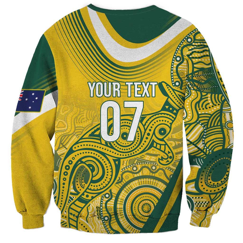 Australia Custom Indigenous Sweatshirt WC2026 Socceroos Aboriginal Arts - Aussie Hoodie