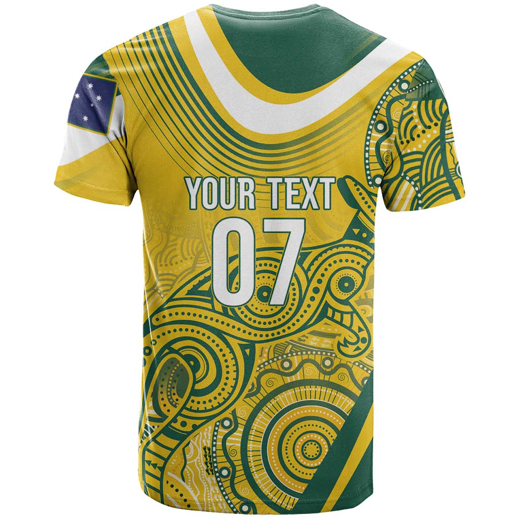 Australia Custom Indigenous T Shirt WC2026 Socceroos Aboriginal Arts - Aussie Hoodie