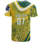 Australia Custom Indigenous T Shirt WC2026 Socceroos Aboriginal Arts - Aussie Hoodie