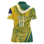 Australia Custom Indigenous Women Polo Shirt WC2026 Socceroos Aboriginal Arts - Aussie Hoodie