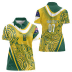 Australia Custom Indigenous Women Polo Shirt WC2026 Socceroos Aboriginal Arts - Aussie Hoodie