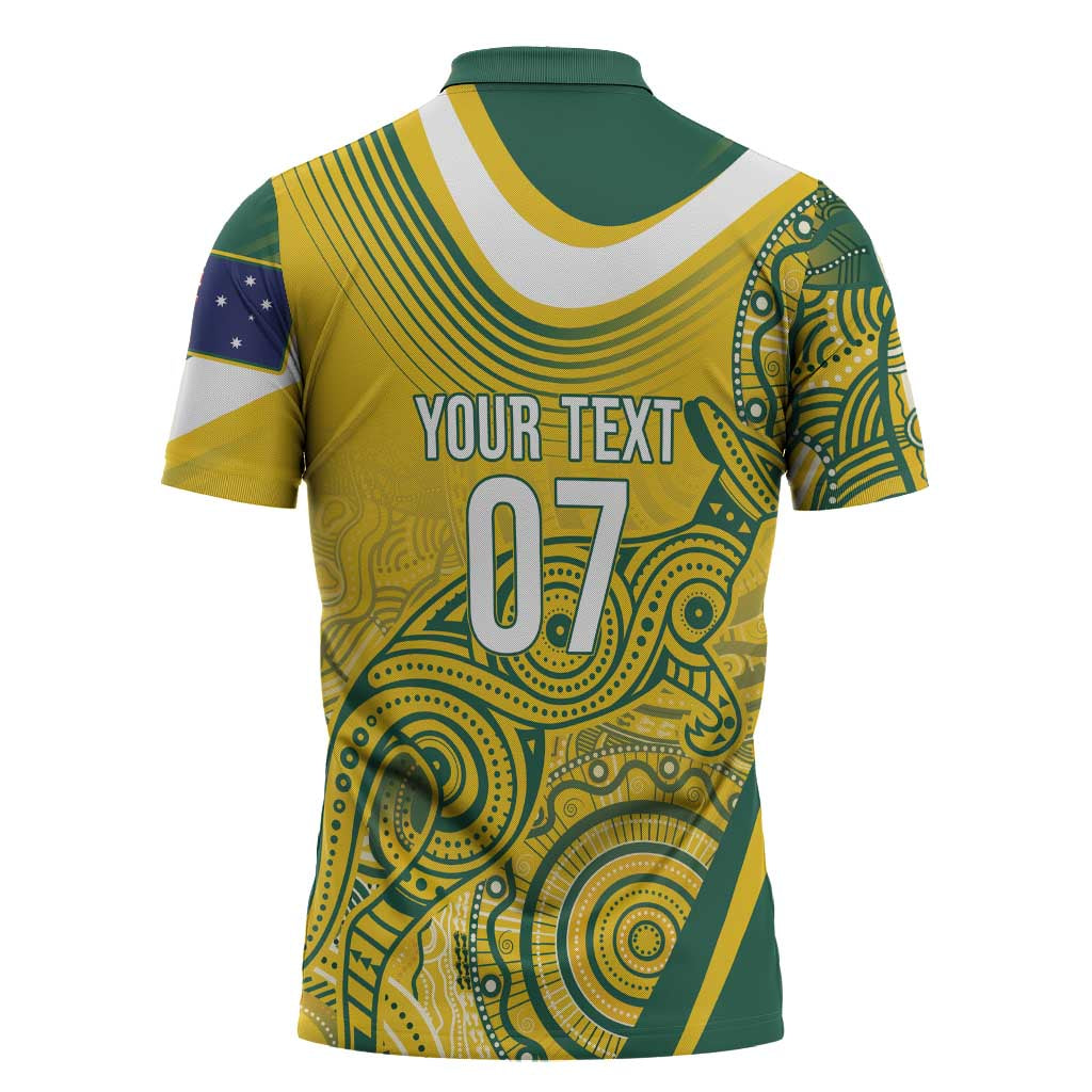 Australia Custom Indigenous Zipper Polo Shirt WC2026 Socceroos Aboriginal Arts - Aussie Hoodie