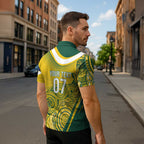 Australia Custom Indigenous Zipper Polo Shirt WC2026 Socceroos Aboriginal Arts - Aussie Hoodie