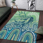 NAIDOC Week 2025 Area Rug Pastel Ocean Aboriginal Art