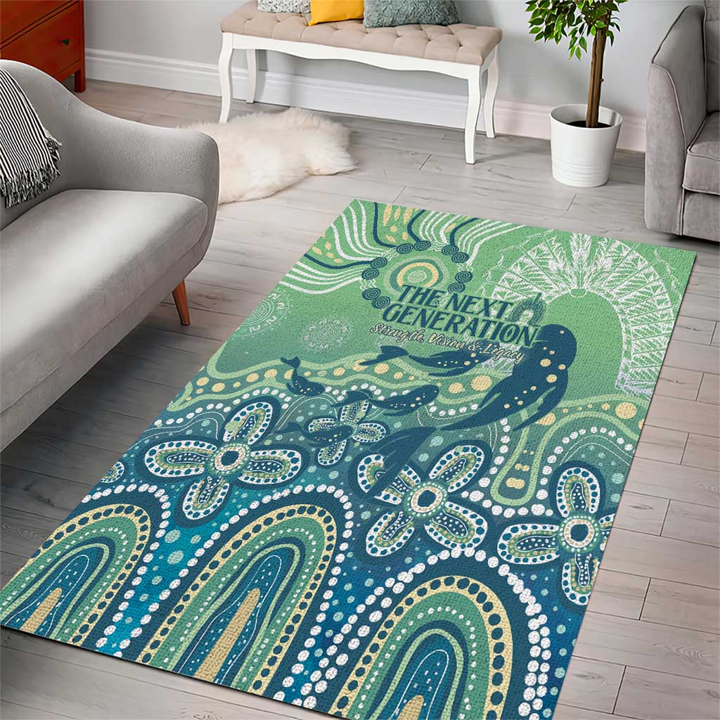 NAIDOC Week 2025 Area Rug Pastel Ocean Aboriginal Art