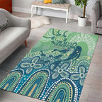 NAIDOC Week 2025 Area Rug Pastel Ocean Aboriginal Art