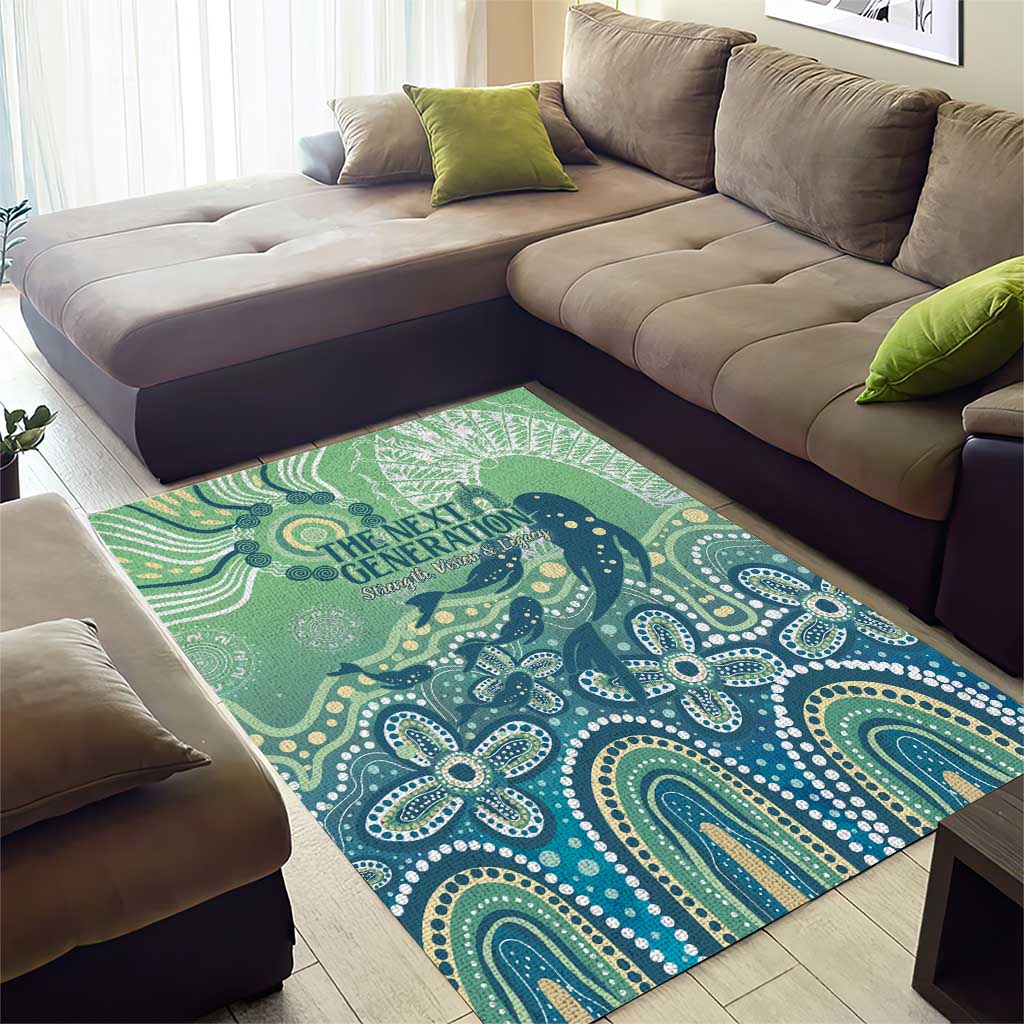 NAIDOC Week 2025 Area Rug Pastel Ocean Aboriginal Art