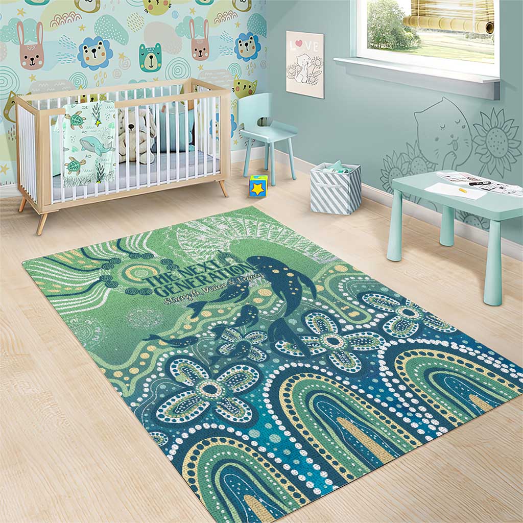 NAIDOC Week 2025 Area Rug Pastel Ocean Aboriginal Art