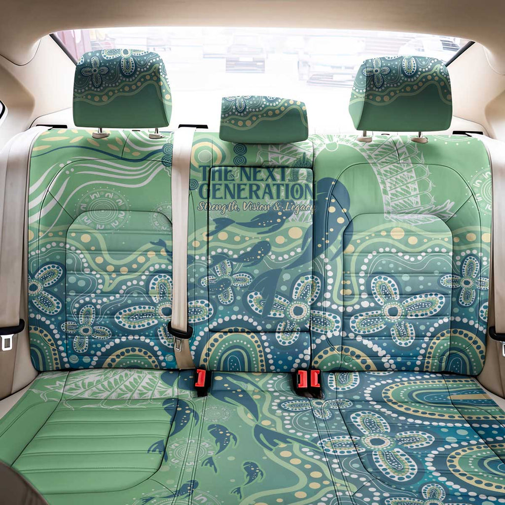 NAIDOC Week 2025 Back Car Seat Cover Pastel Ocean Aboriginal Art