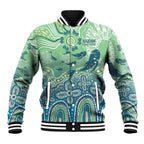 NAIDOC Week 2025 Baseball Jacket Pastel Ocean Aboriginal Art