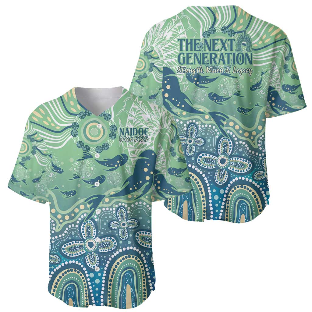 NAIDOC Week 2025 Baseball Jersey Pastel Ocean Aboriginal Art