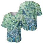 NAIDOC Week 2025 Baseball Jersey Pastel Ocean Aboriginal Art