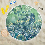 NAIDOC Week 2025 Beach Blanket Pastel Ocean Aboriginal Art
