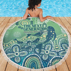 NAIDOC Week 2025 Beach Blanket Pastel Ocean Aboriginal Art