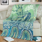 NAIDOC Week 2025 Blanket Pastel Ocean Aboriginal Art