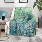 NAIDOC Week 2025 Blanket Pastel Ocean Aboriginal Art