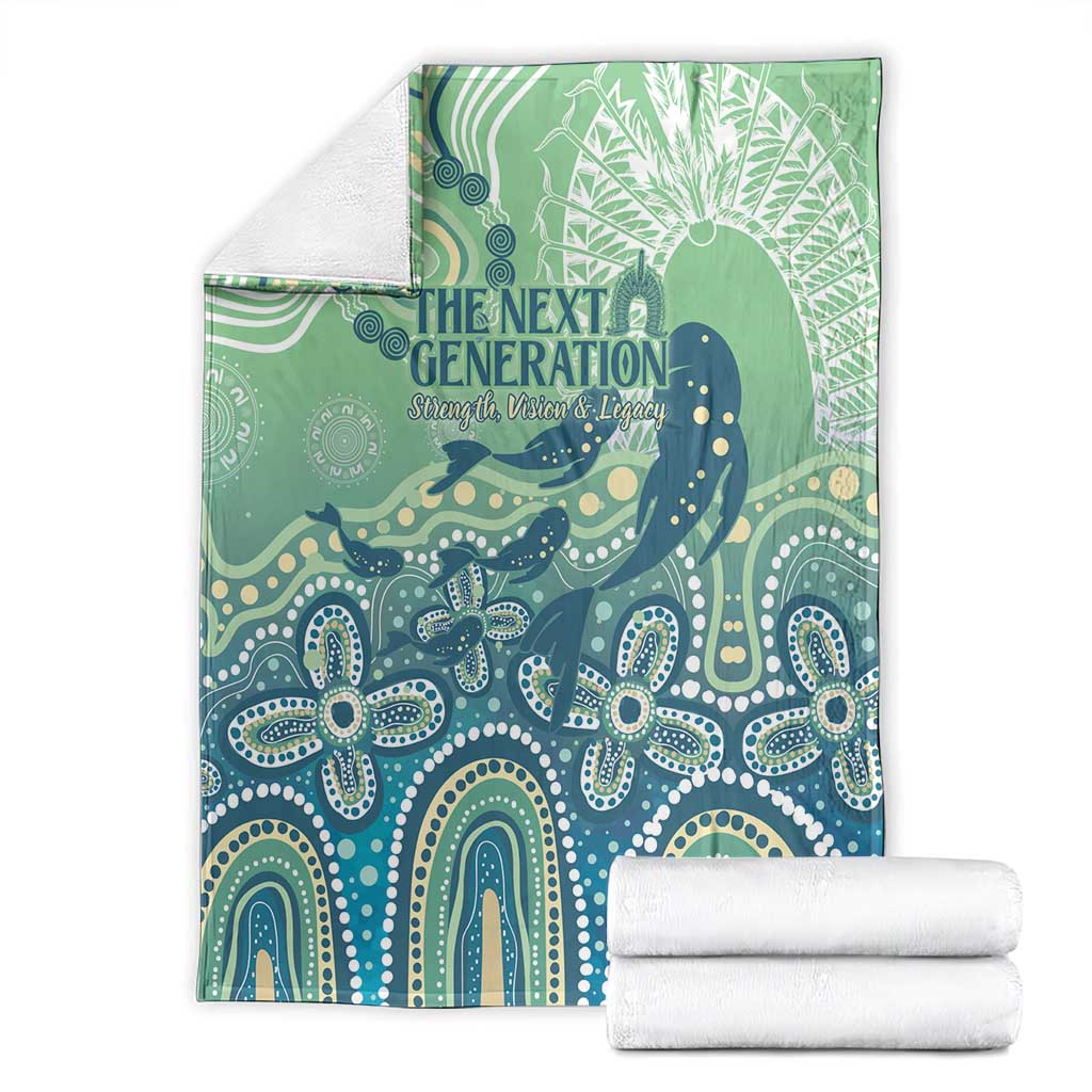 NAIDOC Week 2025 Blanket Pastel Ocean Aboriginal Art