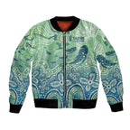 NAIDOC Week 2025 Bomber Jacket Pastel Ocean Aboriginal Art