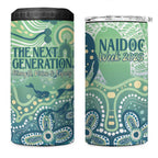 NAIDOC Week 2025 4 in 1 Can Cooler Tumbler Pastel Ocean Aboriginal Art