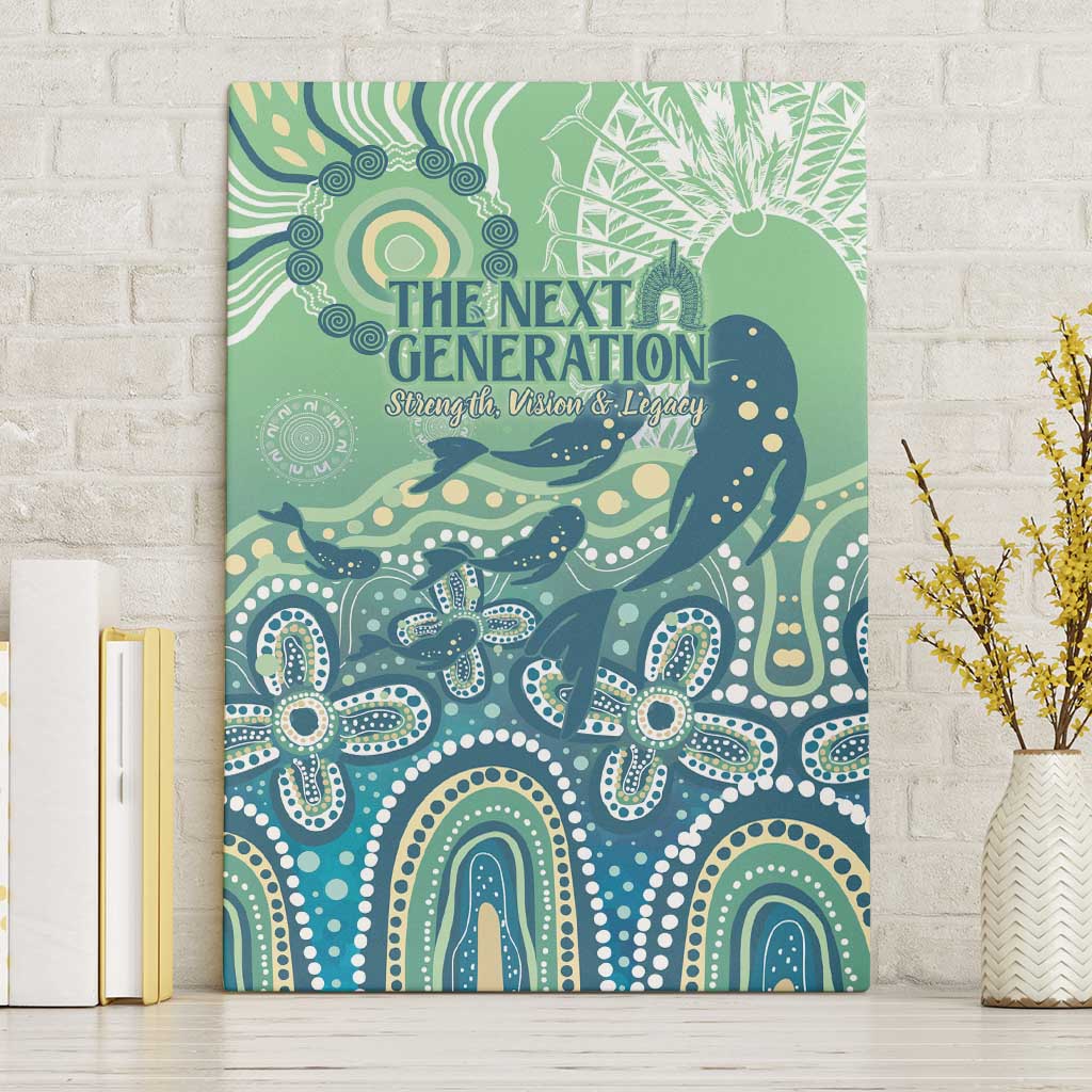 NAIDOC Week 2025 Canvas Wall Art Pastel Ocean Aboriginal Art