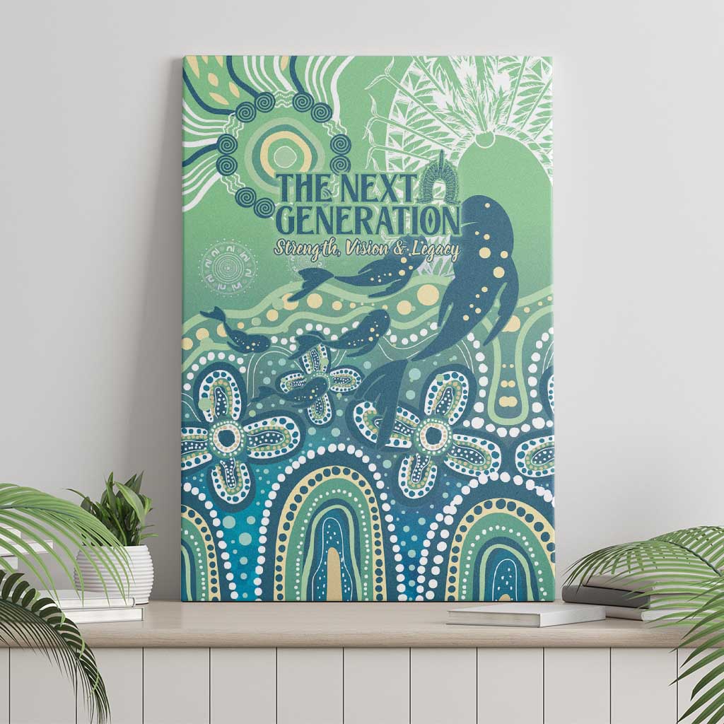 NAIDOC Week 2025 Canvas Wall Art Pastel Ocean Aboriginal Art