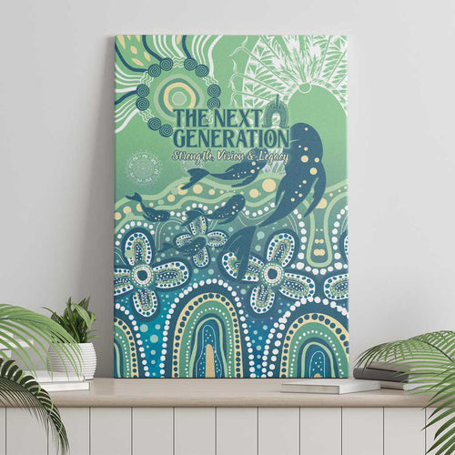 NAIDOC Week 2025 Canvas Wall Art Pastel Ocean Aboriginal Art
